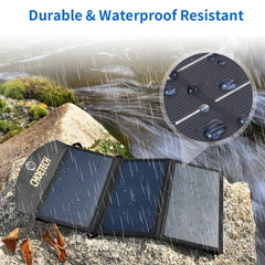 CHOETECH SC001 19W Portable Solar Panel Charger SunPower Panels Dual USB Charger for Camping/RV/Outdoors Electronics > Mobile Accessories V28-ELECHOSC001 Online Furniture