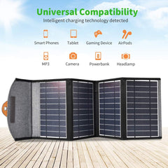 CHOETECH SC005 22W Portable Waterproof Foldable Solar Panel Charger (Dual USB Ports) Electronics > Mobile Accessories V28-ELECHOSC005 Online Furniture