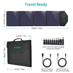 CHOETECH SC007 Solar Panel Portable Charger 80W 18V with USB-C PD 30W Electronics > Mobile Accessories V28-ELECHOSC007 Online Furniture