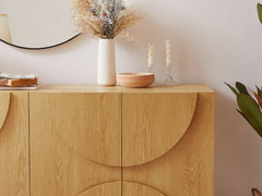 Cleo Sideboard Buffets & Sideboards CLEO-SB-OAK Online Furniture