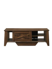 Coffee Table Sliding Door – Dark Wood - ozily