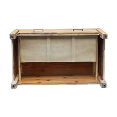 Coffee Table Solid Acacia Wood & Veneer 1 Drawers Storage Oak Colour Furniture > Bedroom V43-CT-NOW-OAK Online Furniture