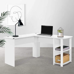 Computer Desk  L-Shape White - ozily