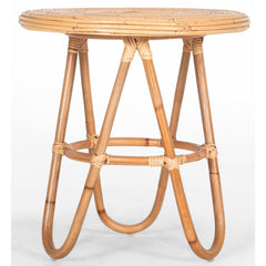 Crocus Rattan Round Side Sofa End Table 55cm - Natural Furniture > Bedroom V315-VOD-AZUR-02 Online Furniture