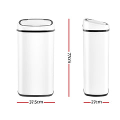 Devanti 68L Sensor Bin White Home & Garden > Kitchen Bins SB-68L-S06-WH Online Furniture