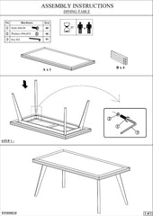 Dining Table 180cm Medium Size Solid Acacia Wooden Frame in Silver Brush Colour Furniture > Dining V43-DT-SSH Online Furniture