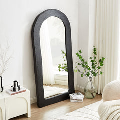 Dome Mirror in Black Health & Beauty > Makeup Mirrors V80-ARH-MR80-BLK Online Furniture