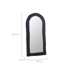 Dome Mirror in Black Health & Beauty > Makeup Mirrors V80-ARH-MR80-BLK Online Furniture