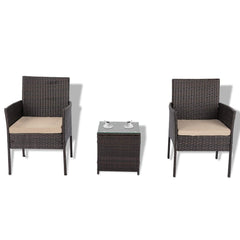 Dreamo Delightful 3 Piece Bistro Set Furniture > Outdoor V264-OTF-520S-BGE-US Online Furniture