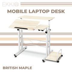 Ekkio Mobile Desk Detachable Sideboard British Maple EK-MD-104-VAC/EK-MD-104-YM Furniture > Office V227-2997201003020 Online Furniture