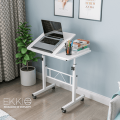 EKKIO Mobile Desk Half Tilt White EK-MD-100-VAC Furniture > Office V227-2997201002000 Online Furniture