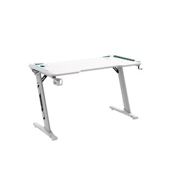 EKKIO RGB Gaming Desk Z Shape White 140cm EK-GD-109-AL Furniture > Office V227-2997101012000 Online Furniture