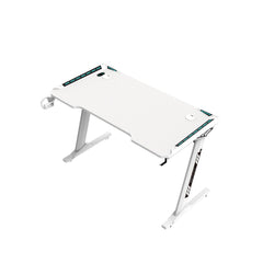 EKKIO RGB Gaming Desk Z Shape White 140cm EK-GD-109-AL Furniture > Office V227-2997101012000 Online Furniture