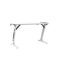 EKKIO RGB Gaming Desk Z Shape White 140cm EK-GD-109-AL Furniture > Office V227-2997101012000 Online Furniture