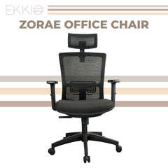 EKKIO Zorae - Office Chair (Black) EK-OC-100-SQ / EK-OC-100-BST Furniture > Office V227-2997101000990 Online Furniture