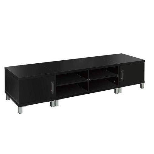 Entertainment Unit with Cabinets - Black - 190cm - ozily