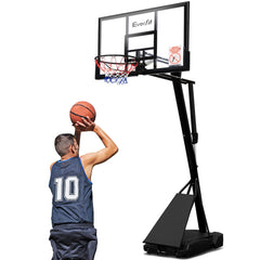 Everfit Pro Portable Basketball Stand System Ring Hoop Net Height Adjustable 3.05M - ozily
