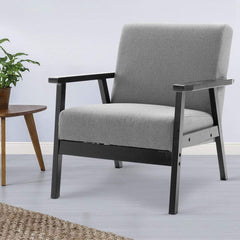 Fabric Dining Armchair - Beige or Grey - ozily