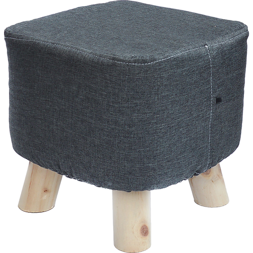 Fabric Ottoman Foot Stool Rest Pouffe Footstool Wood Storage Padded Seat Furniture > Bar Stools & Chairs V63-825491 Online Furniture