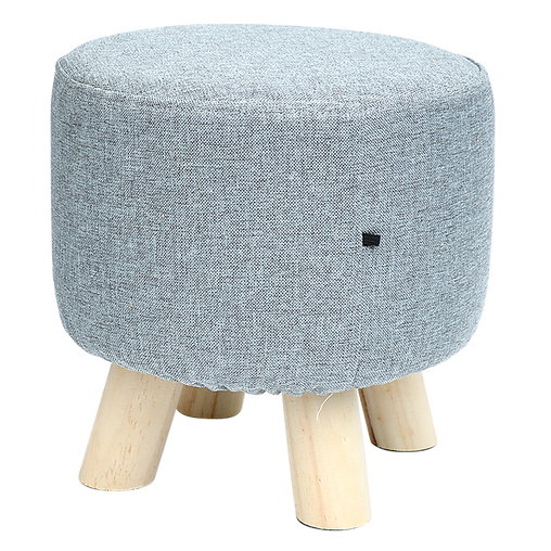 Fabric Ottoman Foot Stool Rest Pouffe Footstool Wood Storage Padded Seat Furniture > Bar Stools & Chairs V63-825521 Online Furniture