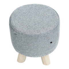 Fabric Ottoman Foot Stool Rest Pouffe Footstool Wood Storage Padded Seat Furniture > Bar Stools & Chairs V63-825521 Online Furniture