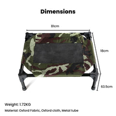 Floofi Elevated Camping Pet Bed (M Army) - PT-PB-148-QQQ Pet Care > Dog Supplies V227-7050641000024 Online Furniture