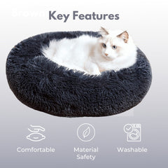 FLOOFI XL 100CM Round Pet Bed (Light Grey) Pet Care > Dog Supplies V227-3331641001083 Online Furniture