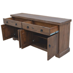 Florence  Buffet Table 180cm 2 Door 4 Drawer Solid Mango Timber Wood Furniture > Living Room V315-VHND-BELL-05 Online Furniture