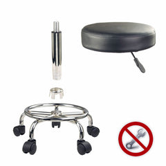 Forever Beauty 4 Set Black Salon Barber Stool Swivel Round Type Furniture > Bar Stools & Chairs V274-FT-SC2B-X4 Online Furniture
