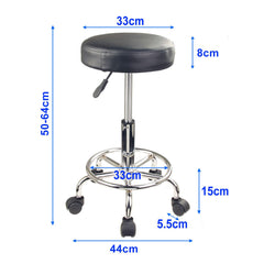 Forever Beauty 4 Set Black Salon Barber Stool Swivel Round Type Furniture > Bar Stools & Chairs V274-FT-SC2B-X4 Online Furniture