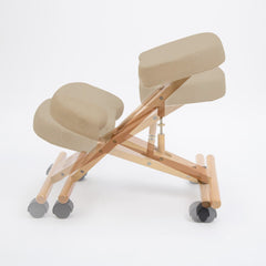 Forever Beauty Beige Ergonomic Adjustable Kneeling Chair Furniture > Bar Stools & Chairs V274-MT-GM068-BE Online Furniture