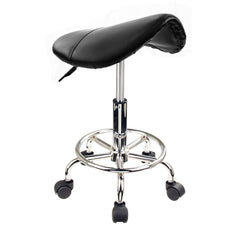 Forever Beauty Black Salon Barber Stool Swivel Saddle Type Furniture > Bar Stools & Chairs V274-FT-SC4B Online Furniture