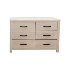 Foxglove Dresser 6 Chest of Drawers Solid Wood Tallboy Storage Cabinet - White Furniture > Bedroom V315-V-FLOR-005 Online Furniture