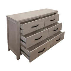 Foxglove Dresser 6 Chest of Drawers Solid Wood Tallboy Storage Cabinet - White Furniture > Bedroom V315-V-FLOR-005 Online Furniture