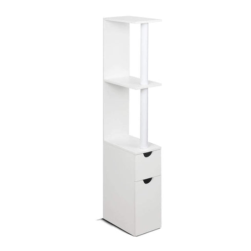 Freestanding Bathroom Storage Cabinet - White - ozily