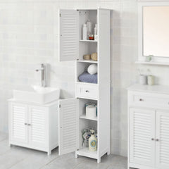Freestanding Tall Bathroom Cabinet 170x32x30 cm - ozily