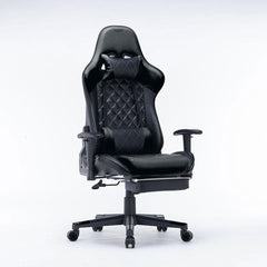 Gaming Chair Ergonomic Racing chair 165° Reclining Gaming Seat 3D Armrest Footrest Black Blue Furniture > Bar Stools & Chairs V255-GCHAIR-32-BB Online Furniture