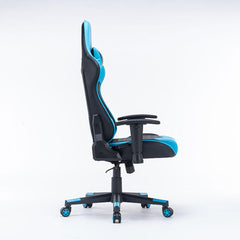 Gaming Chair Ergonomic Racing chair 165° Reclining Gaming Seat 3D Armrest Footrest Black Furniture > Bar Stools & Chairs V255-GCHAIRBK-32 Online Furniture