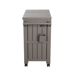 Garden Bar Serving Cart with Cooler (Taupe) Furniture > Outdoor V264-OTF-539PP-LGR-NA-1 Online Furniture