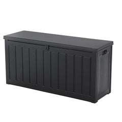 Gardeon 240L Outdoor Storage Box Lockable Bench Seat Garden Deck Toy Tool Sheds - ozily