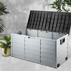 Gardeon 290L Outdoor Storage Box - Black - ozily