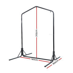 Gardeon Double Hammock Chair Stand Steel Frame 2 Person Outdoor Heavy Duty 200KG Furniture > Outdoor HM-CHAIR-STAND-U Online Furniture