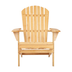 Gardeon Outdoor Chairs Furniture Beach Chair Lounge Wooden Adirondack Garden Patio Furniture > Outdoor FF-BEACH-CHAIR-NTL Online Furniture