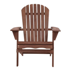 Gardeon Outdoor Furniture Beach Chair Wooden Adirondack Patio Lounge Garden - ozily