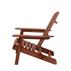 Gardeon Outdoor Furniture Beach Chair Wooden Adirondack Patio Lounge Garden - ozily