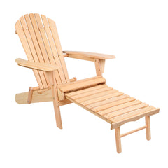 Gardeon Outdoor Furniture Sun Lounge Chairs Beach Chair Recliner Adirondack Patio Garden Furniture > Outdoor FF-BEACH-CHOTTO-NTL Online Furniture