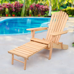 Gardeon Outdoor Furniture Sun Lounge Chairs Beach Chair Recliner Adirondack Patio Garden Furniture > Outdoor FF-BEACH-CHOTTO-NTL Online Furniture