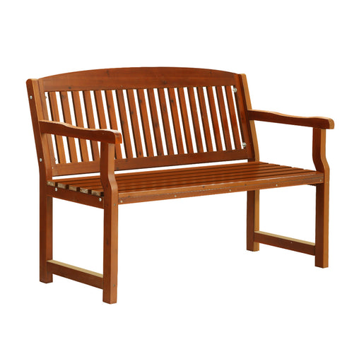 Gardeon Outdoor Garden Bench Seat Wooden Chair Patio Furniture Timber Lounge Furniture > Outdoor ODB-4412B-BR Online Furniture