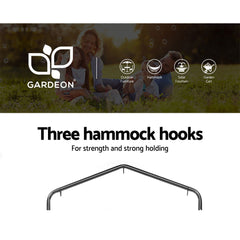 Gardeon Outdoor Hammock Chair with Stand Tassel Hanging Rope Hammocks Grey Furniture > Outdoor HM-CHAIR-TASSEL-GREY-U Online Furniture