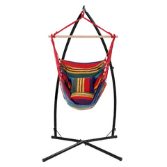 Gardeon Outdoor Hammock Chair with Steel Stand Hanging Hammock Pillow Rainbow Furniture > Outdoor HM-CHAIR-PILLOW-RAINBOW-X Online Furniture